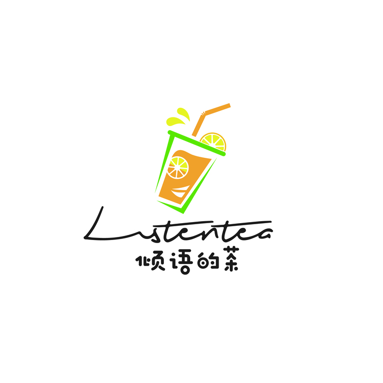 倾语的茶logo