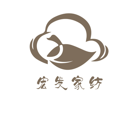 宏发家纺logo设计