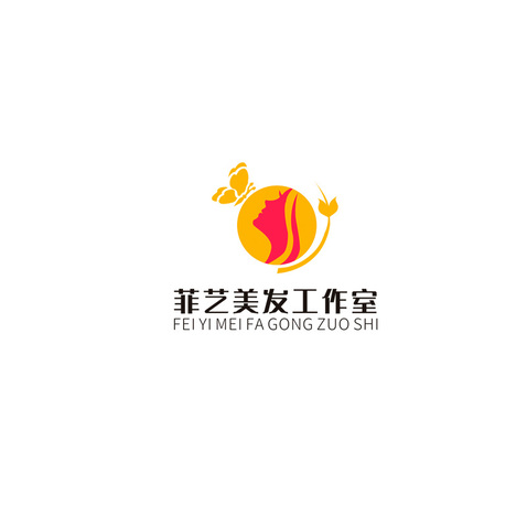 菲艺美发工作室logo设计logo设计