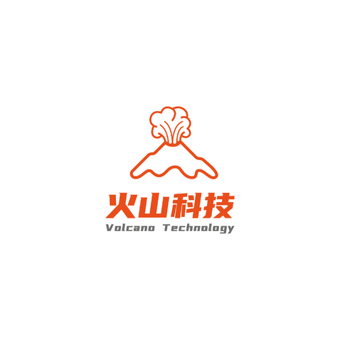 火山科技logo设计