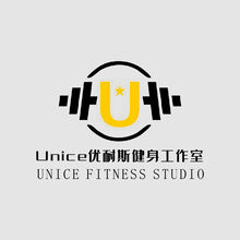 第一行：Unice優(yōu)耐斯健身工作室 第二行:UNICE FITNESS STUDIO