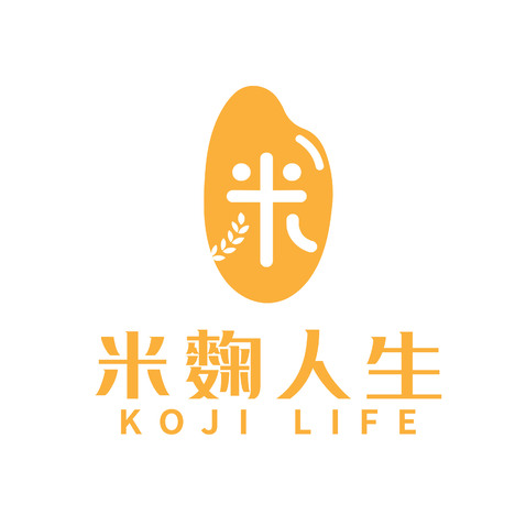 米麴人生logo设计