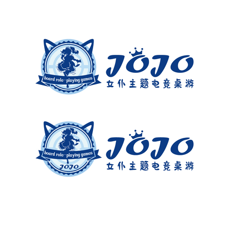 jojo女仆主题电竞桌游logo设计