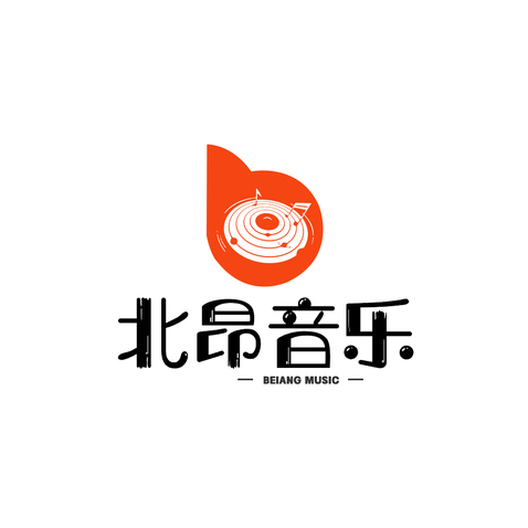 北昂音乐logo设计