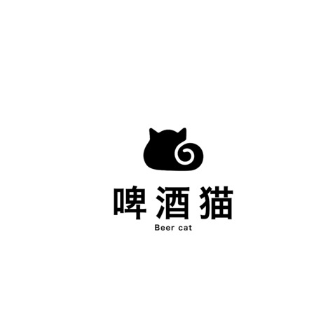 啤酒猫logo设计