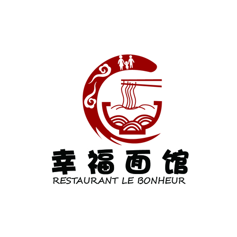 幸福面馆logo设计