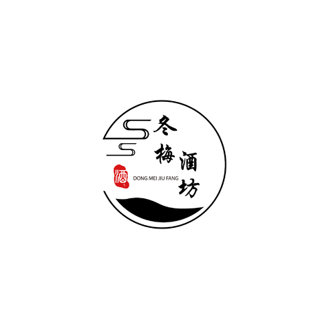 冬梅酒坊logo设计