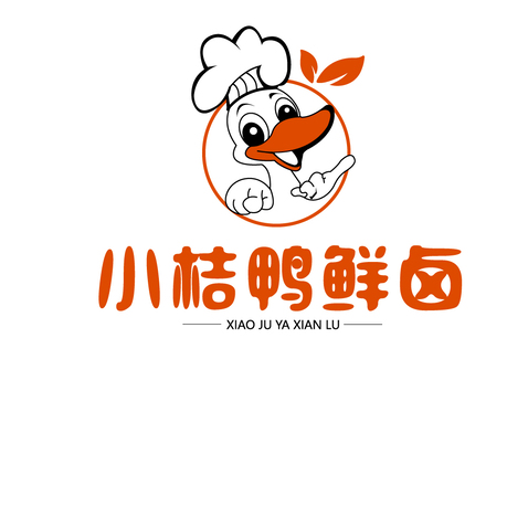 小桔鸭鲜卤logo设计