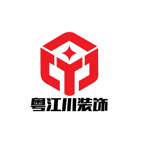 粤江川装饰logo设计