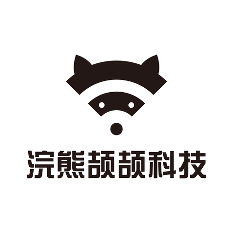 浣熊颉颉科技logo设计