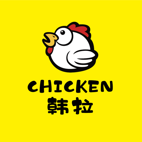 韩拉chicken韩国炸鸡logo设计