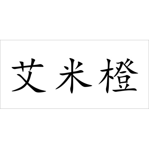 艾米橙logo设计