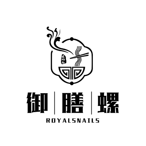 御膳螺logo设计