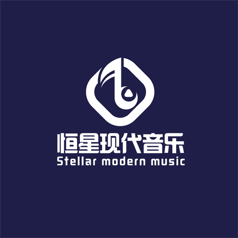 恒星现代音乐logo设计