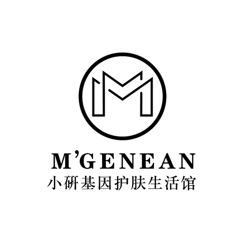 小研基因护肤生活馆logo设计