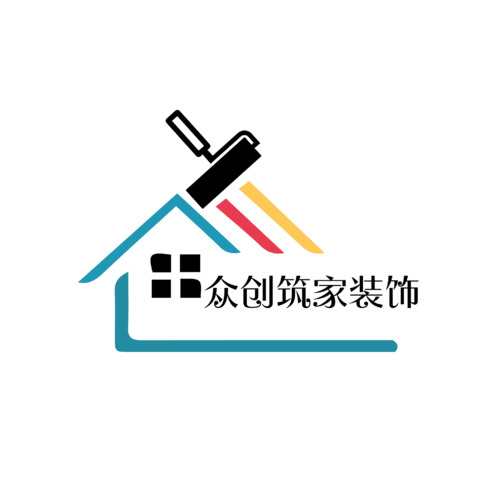 众创筑家装饰logo设计