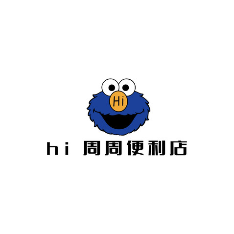 hi 周周便利店logo设计