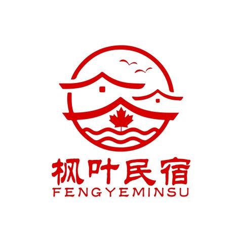 枫叶民宿logo设计