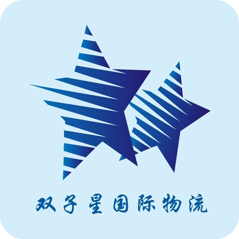 双子星国际物流logo设计