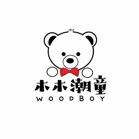 木木潮童logo设计