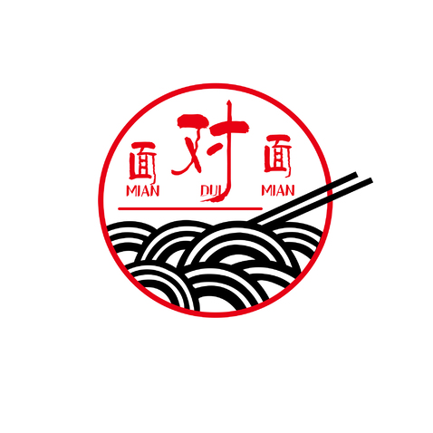 面对面logo设计