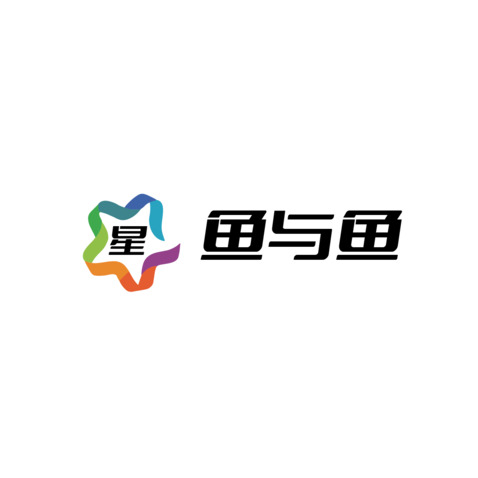 鱼与鱼logo设计