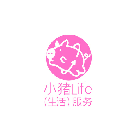 小猪生活服务logo设计