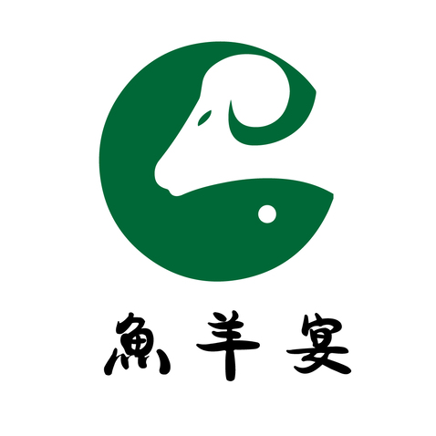 鱼羊宴logo设计