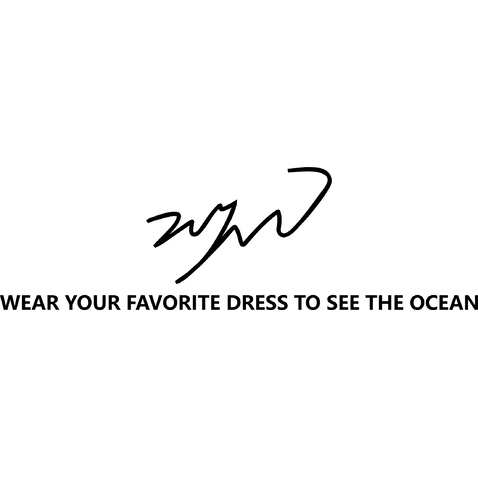 WEAR YOUR FVORITE DRESS TO SEE THE OCEANlogo设计