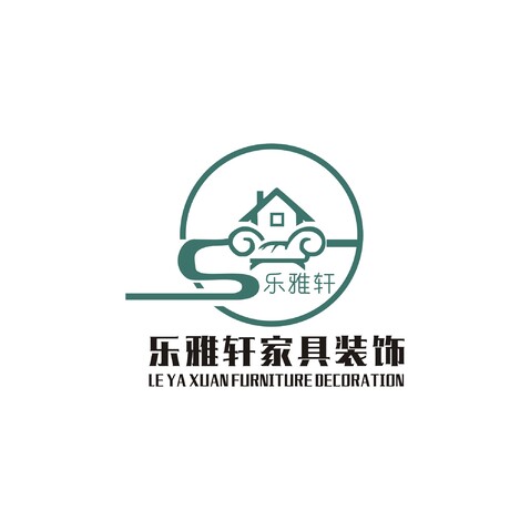 乐雅轩生活馆logo设计