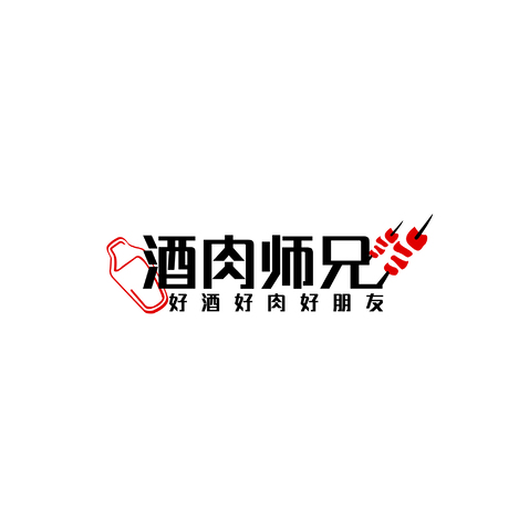 酒肉师兄logo设计