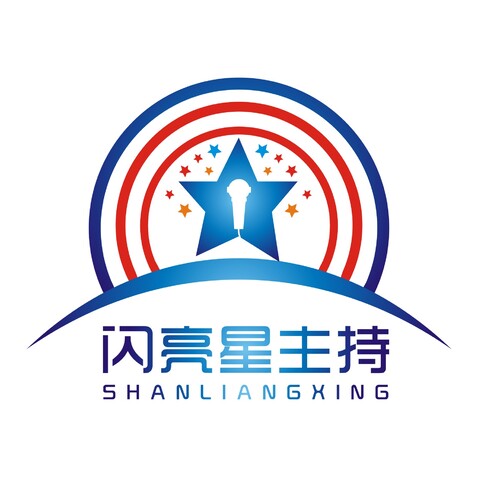 闪亮新主持logo设计