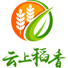 云上稻香插畫logo