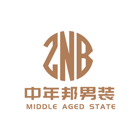 中年邦男装logo设计