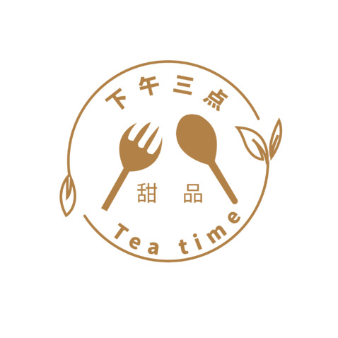 下午三点   tea timelogo设计