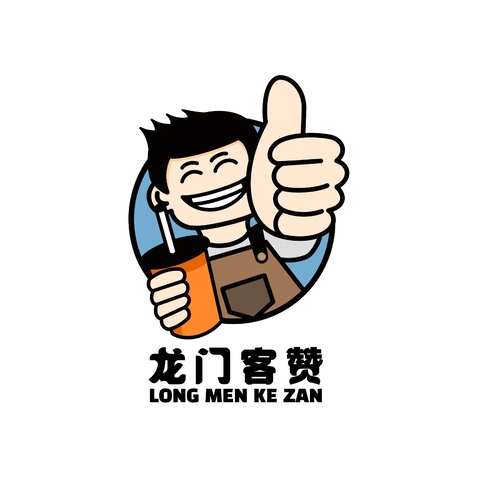 龙门客赞logo设计