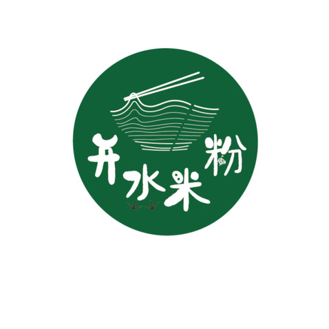 开水米粉logo设计