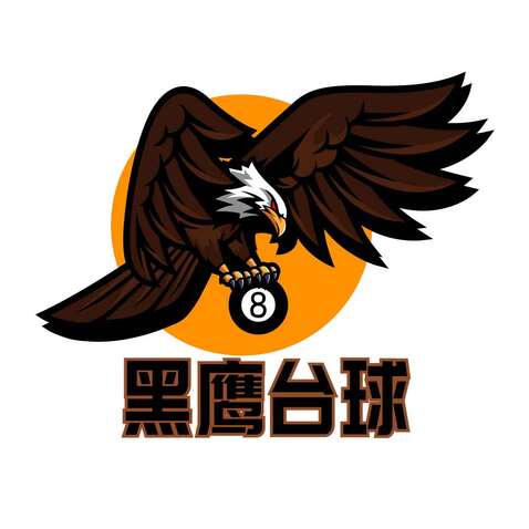 黑鹰台球logo设计