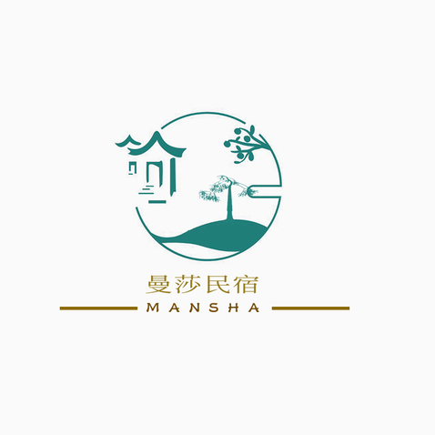 曼莎民宿logo设计