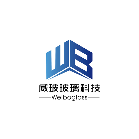 威玻玻璃科技logo设计