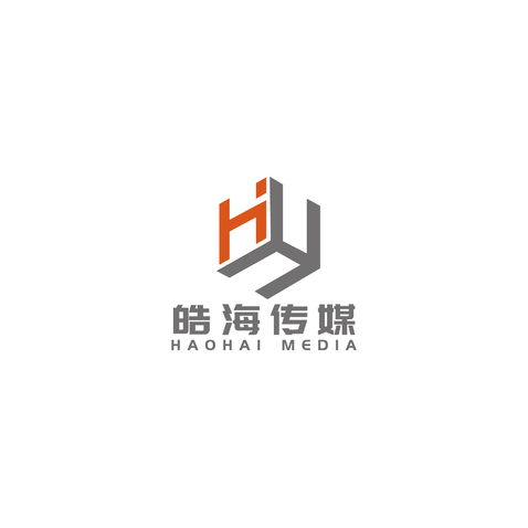 皓海传媒logo设计