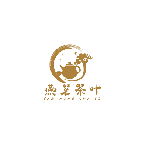 燕茗茶叶logo设计