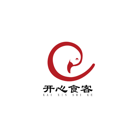 开心食客logo设计