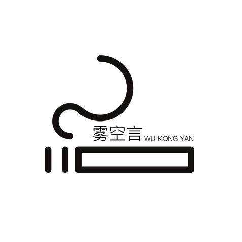 雾空言logo设计