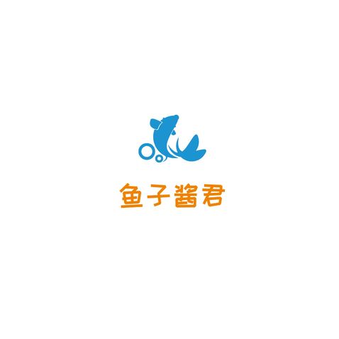 鱼子酱君logo设计