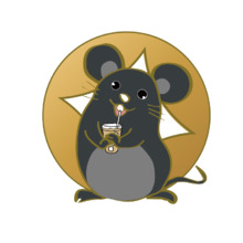 金邊銅錢招財鼠