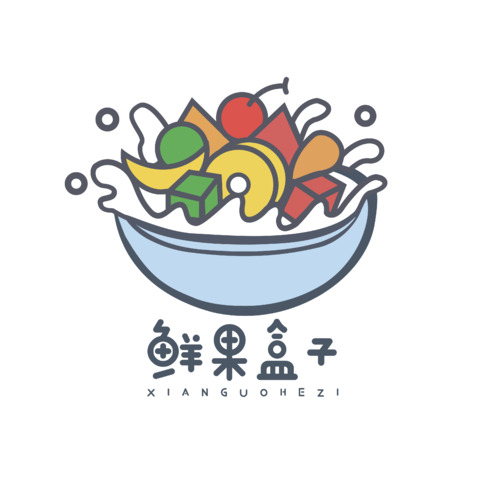 鲜果盒子logo设计