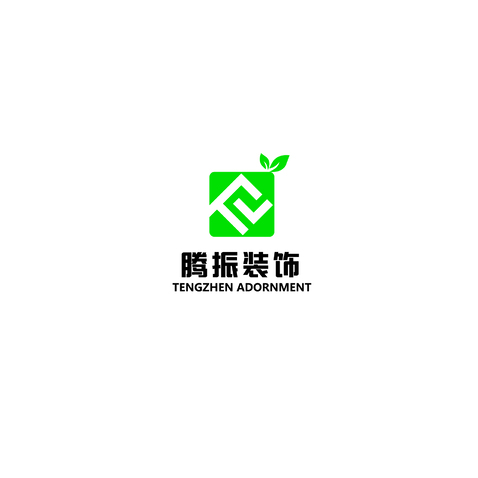 腾振装饰logo设计