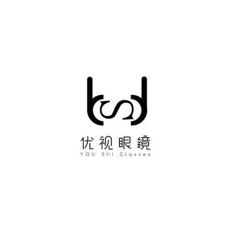 优视眼镜logo设计