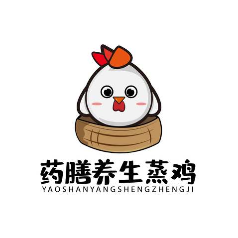 药膳养生蒸鸡logo设计